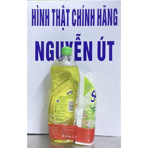 nước rữa chén sunlight 750g tặng kèm