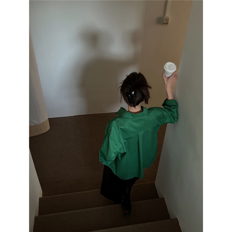 Áo sơ mi dài tay thiết kế mới thời trang theo phong cách hàn quốc cho nữ