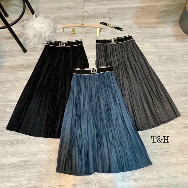 Chân váy dạ xếp ly cạp pha chữ R, Chân váy dáng dài xếp ly CV1700 - NhiNhi Shop | BigBuy360 - bigbuy360.vn