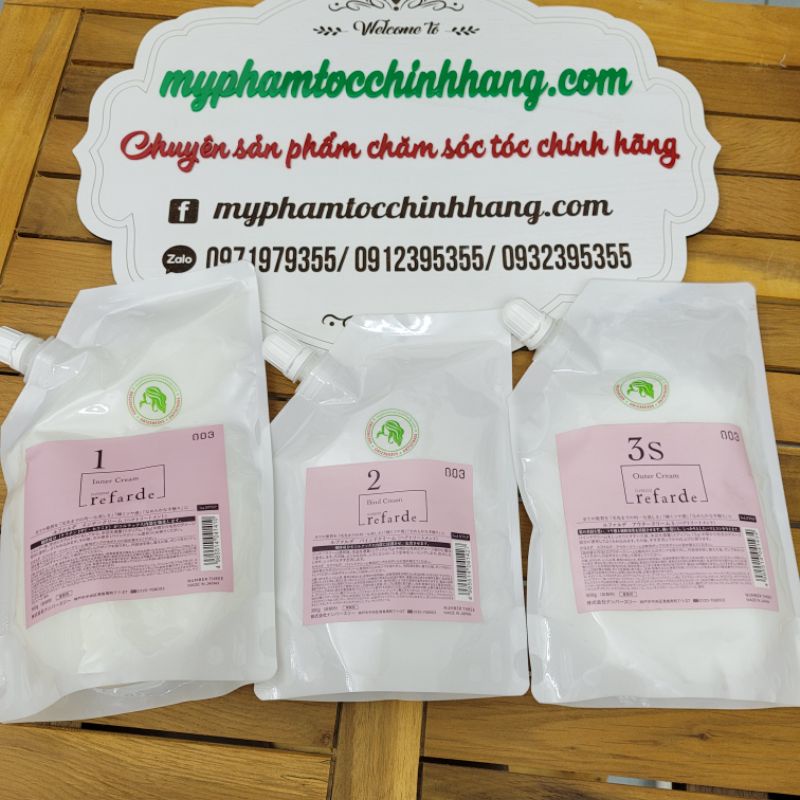 BỘ SẢN PHẨM PHỤC HỒI 3 BƯỚC REFARDE NUMBER THREE 003 500ml-300ml-500ml