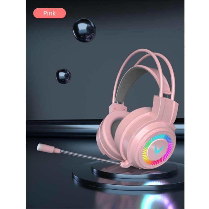 [Mã ELFLASH5 giảm 20K đơn 50K] Tai Nghe Gaming Màu Hồng Có Đèn Led Và Mic Cho Pc / Laptop [Video review] | BigBuy360 - bigbuy360.vn