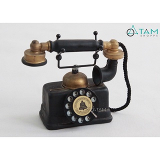 Mô hình Điện thoại cổ quay số tay cầm rời TAN