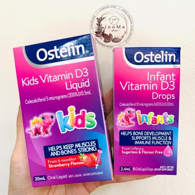 Vitamin D3 Ostelin - Úc [mẫu mới - date mới]