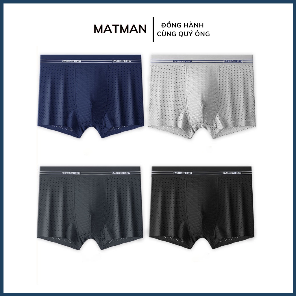 Quần lót lưới nam quần sịp đùi MATMAN thun lạnh co giãn mềm mại