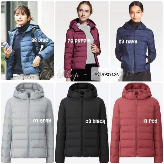ÁO LÔNG VŨ UNIQLO CÓ MŨ DẬP NHIỆT CHUẨN 100%