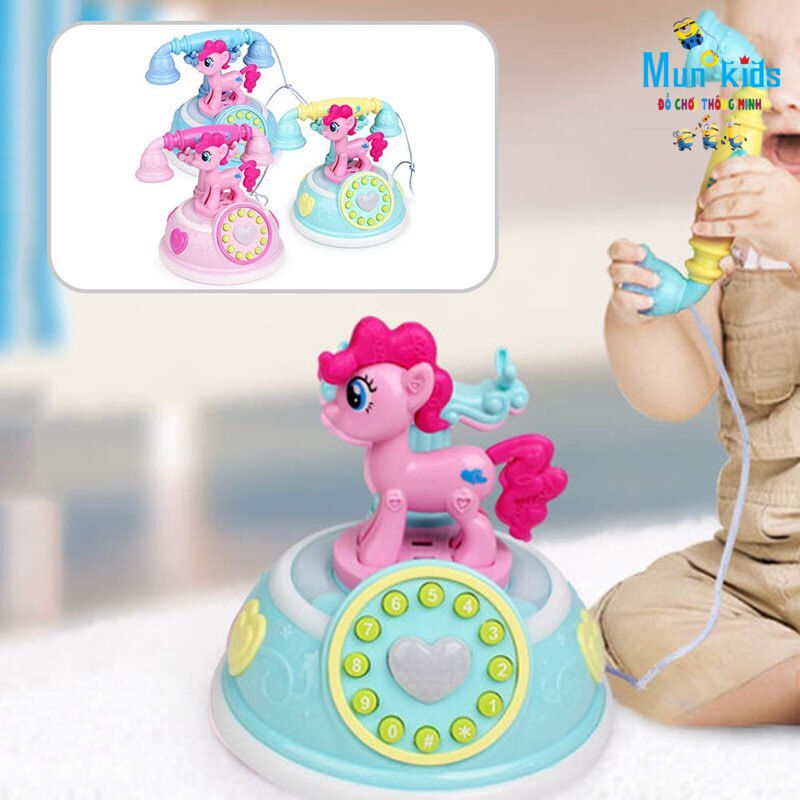 Điện Thoại Phát Nhạc Cho Bé Có Phím Bấm Hình Ngựa Pony - Mun Kids
