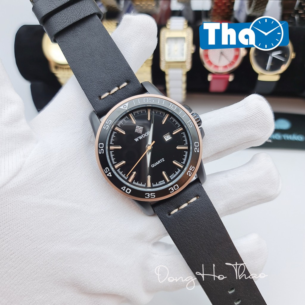 Đồng Hồ Nam Dây Da Wwoor 8834 Nam Tính Hấp Dẫn