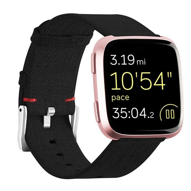 Dây thay thế Nylon Denim Canvas dành cho Fitbit Versa