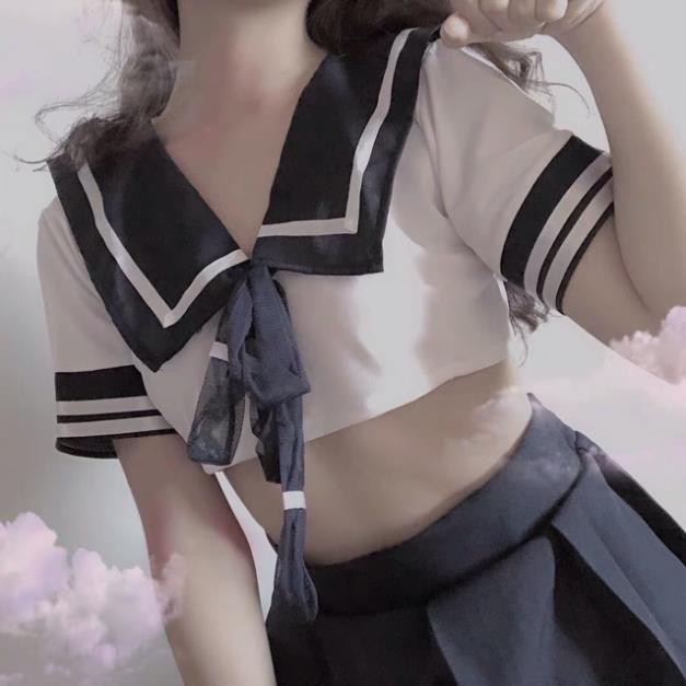 Cosplay Học Sinh Sexy Nhật Bản Xuyên Thấu Gợi Cảm Bộ Váy Ngủ Cosplay Nữ Sinh Thủy Thủ Mã TT001