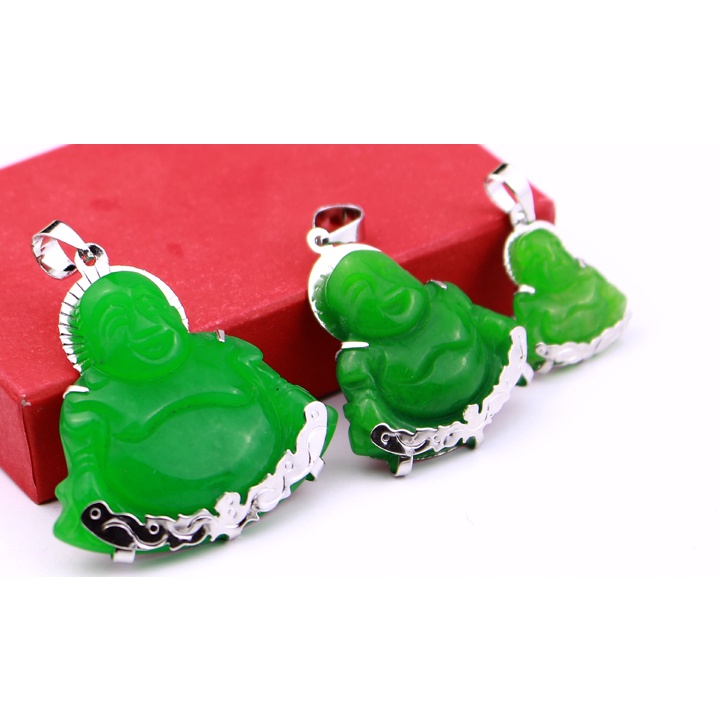 Mặt dây chuyền Ông Phật Di Lặc bọc inox cỡ to 7cm không đen, không gỉ (không dây)