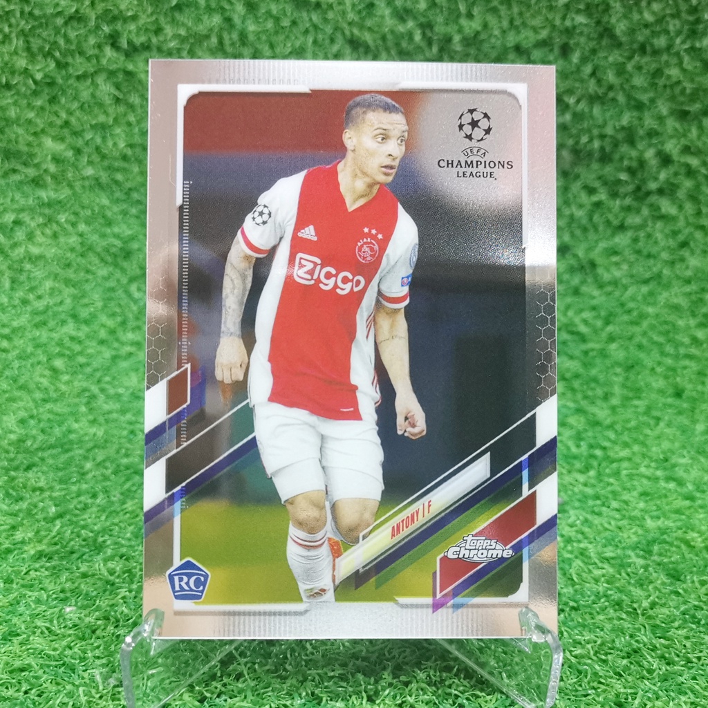 Topps Chrome Uefa Champions League UCL 2020-21 Antony Ajax Amsterdam Thẻ Bóng Đá Thẻ Hoán Đổi