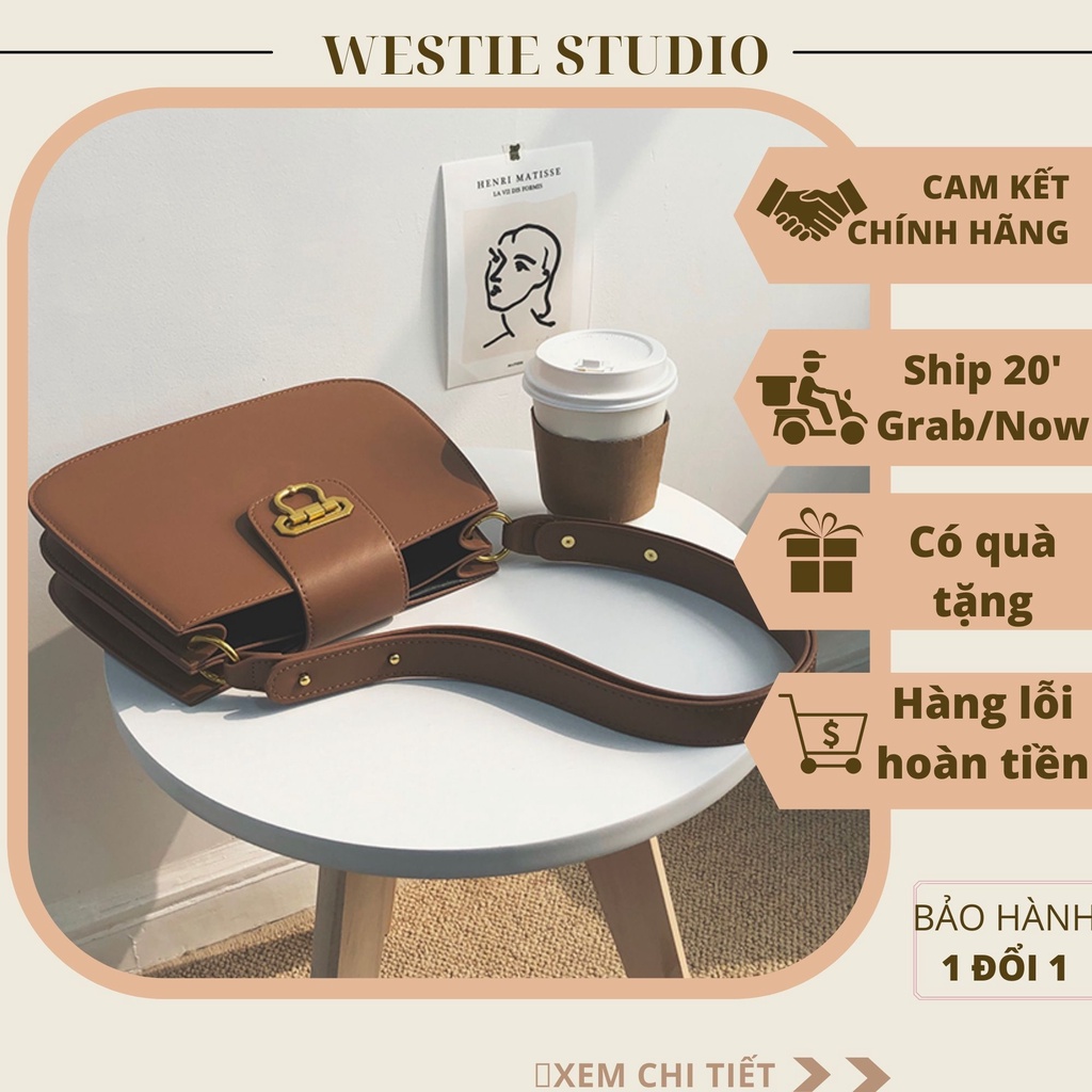 Túi Xách Nữ Da Trơn Nắp Gập WESTIE - A71.TXN