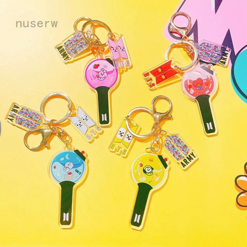 Set 3 Móc Khóa Acrylic In Hình BTS Dễ Thương