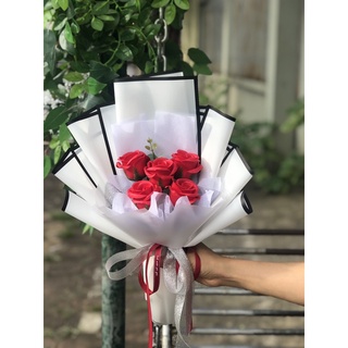 Bó hoa sáp thơm vĩnh cửu 5 bông NT28921