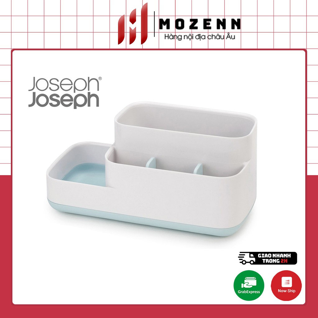 Hộp đựng vật dụng nhà tắm Joseph Joseph 70513 Easy-Store màu xanh/xám thanh lịch [nhập Đức chính hãng]