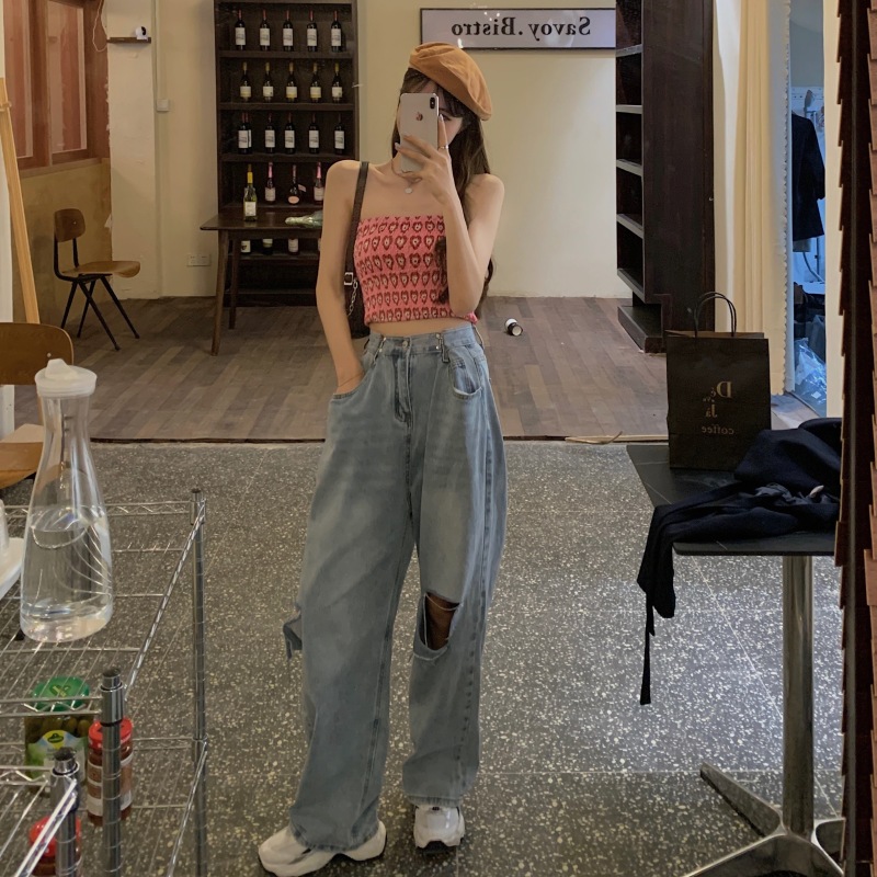 Áo Tank Top Không Tay In Họa Tiết Trái Tim Xinh Xắn Dành Cho Nữ | BigBuy360 - bigbuy360.vn