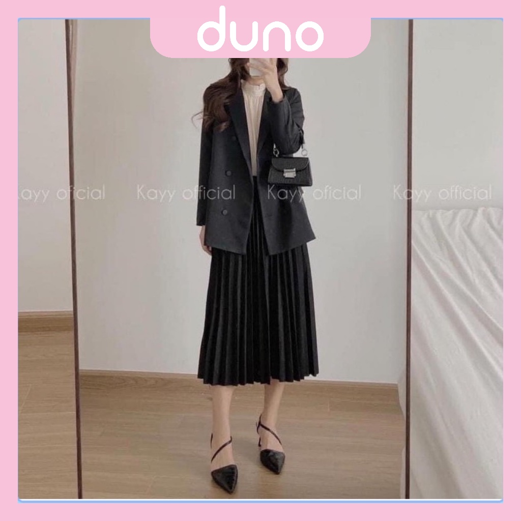 Chân váy xếp ly dáng dài DUNO siêu rẻ
