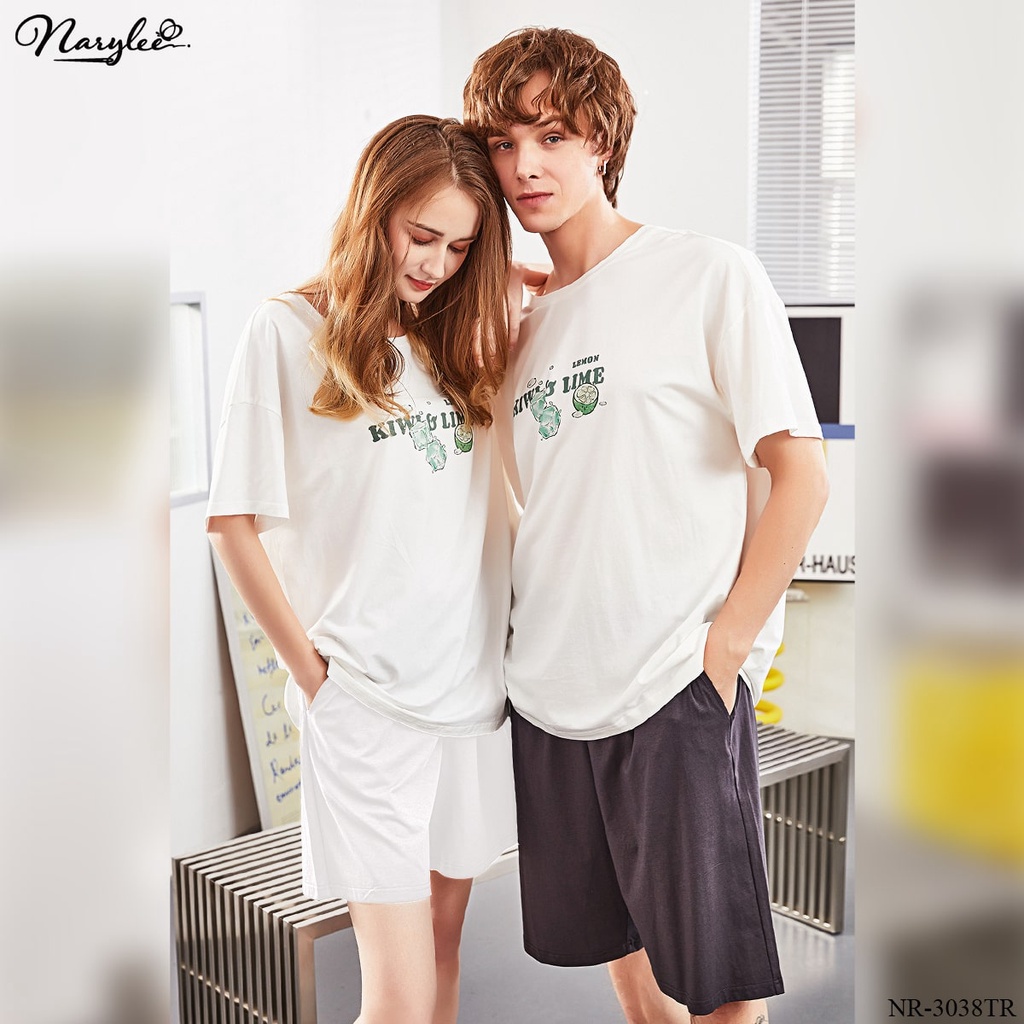 Đồ bộ mặc nhà nữ cao cấp Narylee áo thun ngắn tay quần đùi chất cotton nhập khẩu mềm mịn chống UV kháng khuẩn  Mã NR3038