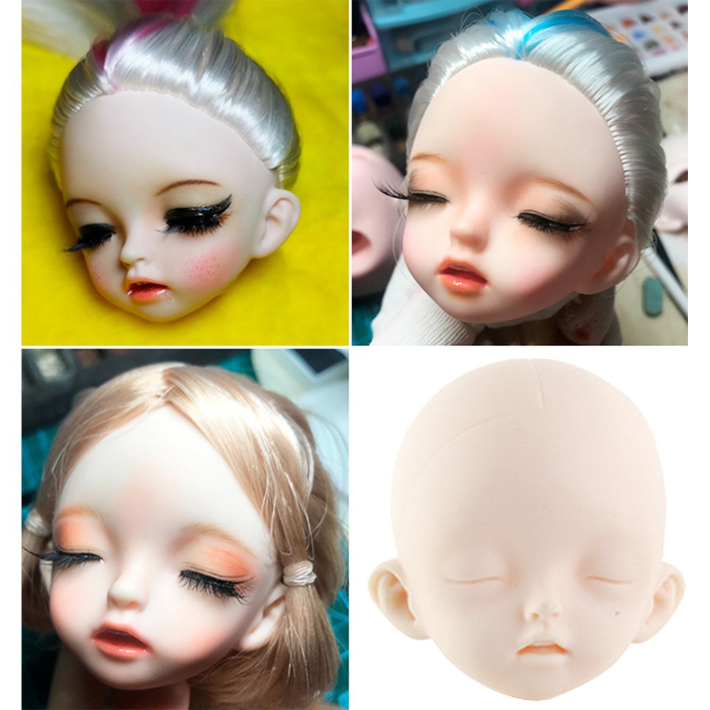 New Arrive 1/6 Jointed Female Doll Head Parts (No Makeup)for BJD Doll Accessories