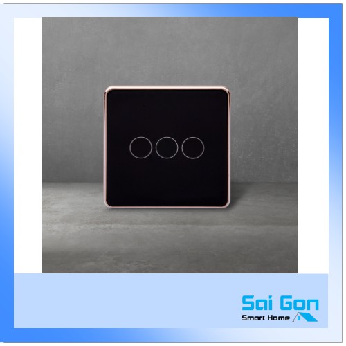 Công tắc Zigbee không N viền nhôm mặt vuông cao cấp 1 2 3 nút