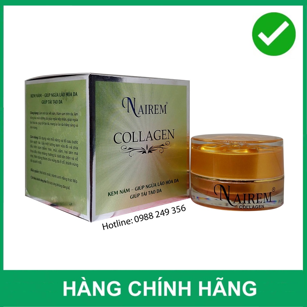Kem NAIREM COLLAGEN Nám Giúp Ngừa Lão Hóa Da Giúp Tái Tạo Da 15g- 13g