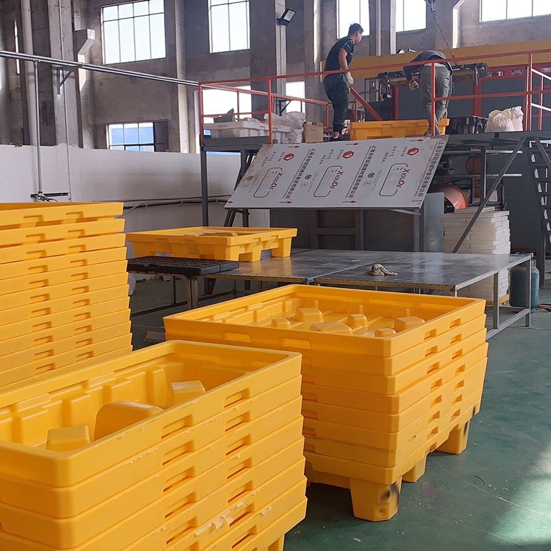 Pallet nhựa chống tràn đựng 2 phuy