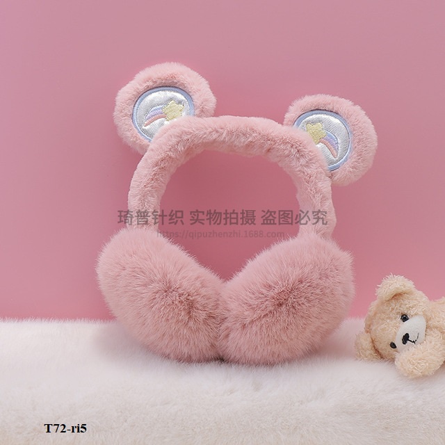 Bịt tai giữ ấm mùa đông gấu T72.52 bông chụp tai giữ ấm cute lông mềm mịn ấm áp