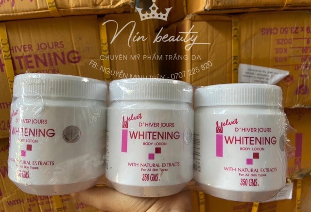 1 Hộp Body Lotion Whitening Velvet - Thái Loại 1