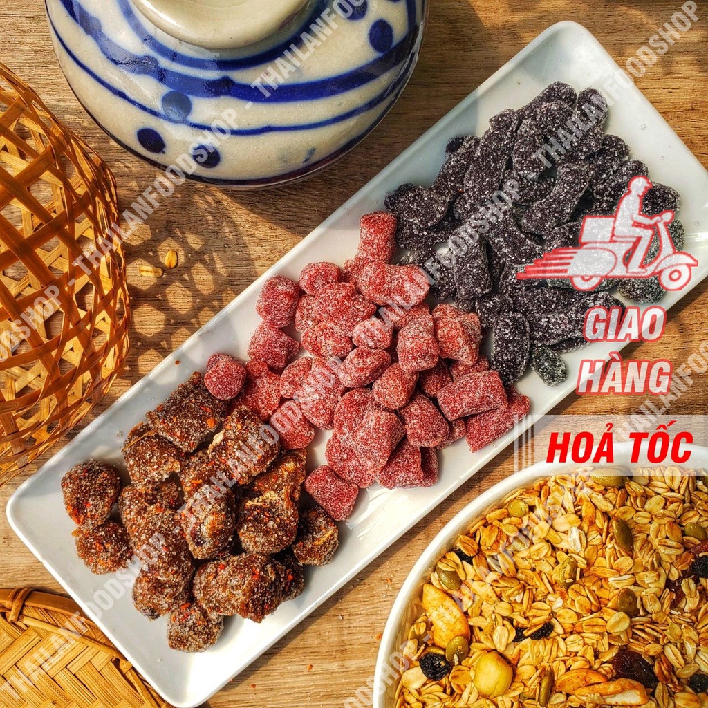 Kẹo Me Cay Mix Kẹo Dâu Tây &amp; Kẹo Dâu Tằm Lon 540gr - Đặc Sản Đà Lạt