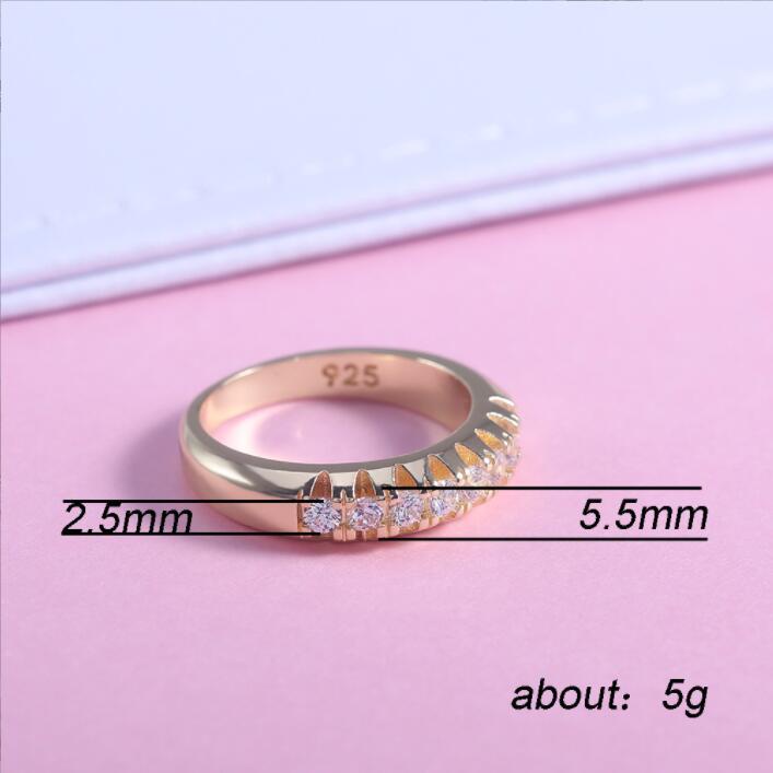 Nhẫn Đính Hôn Đính Đá Zircon Lấp Lánh Sang Trọng Dành Cho Nữ