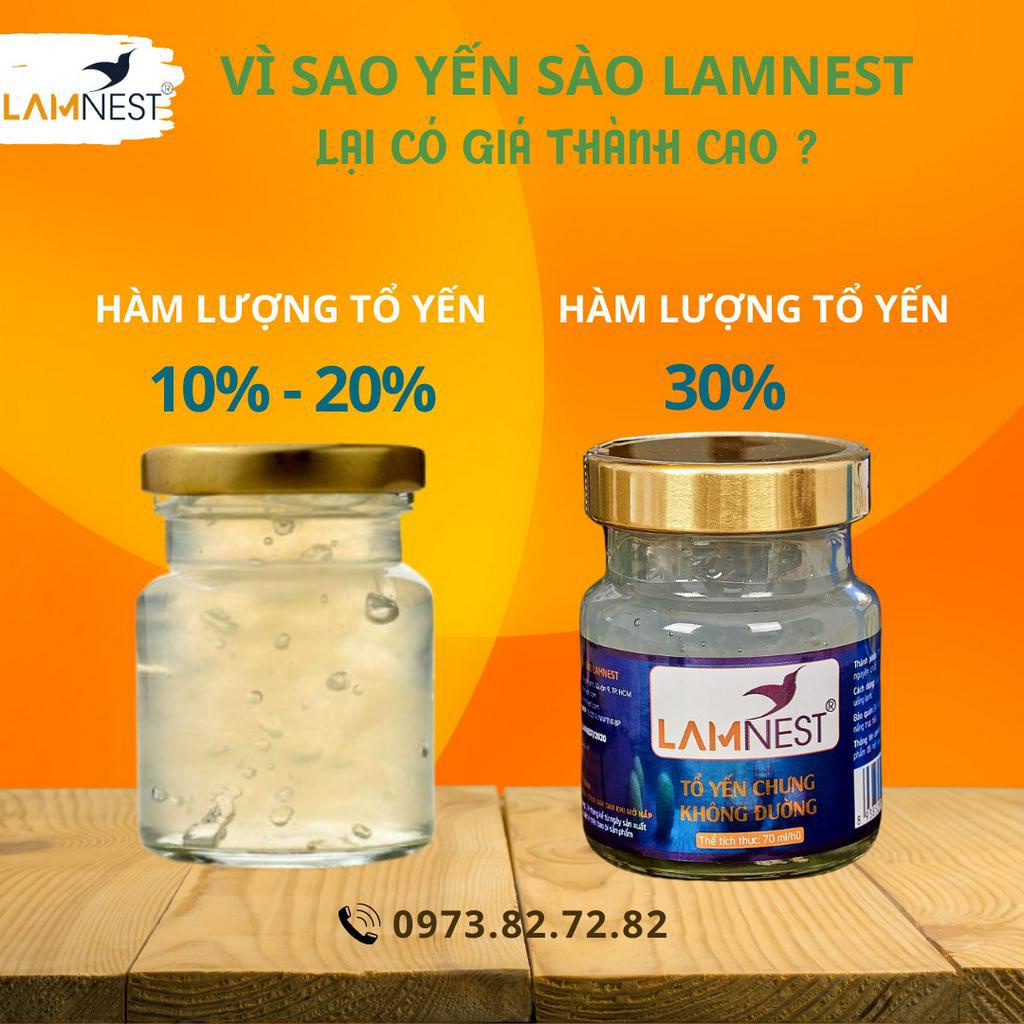 Set quà tặng yến chưng sẵn Lamnest nhận làm theo yêu cầu -yensaocaocaplamnest