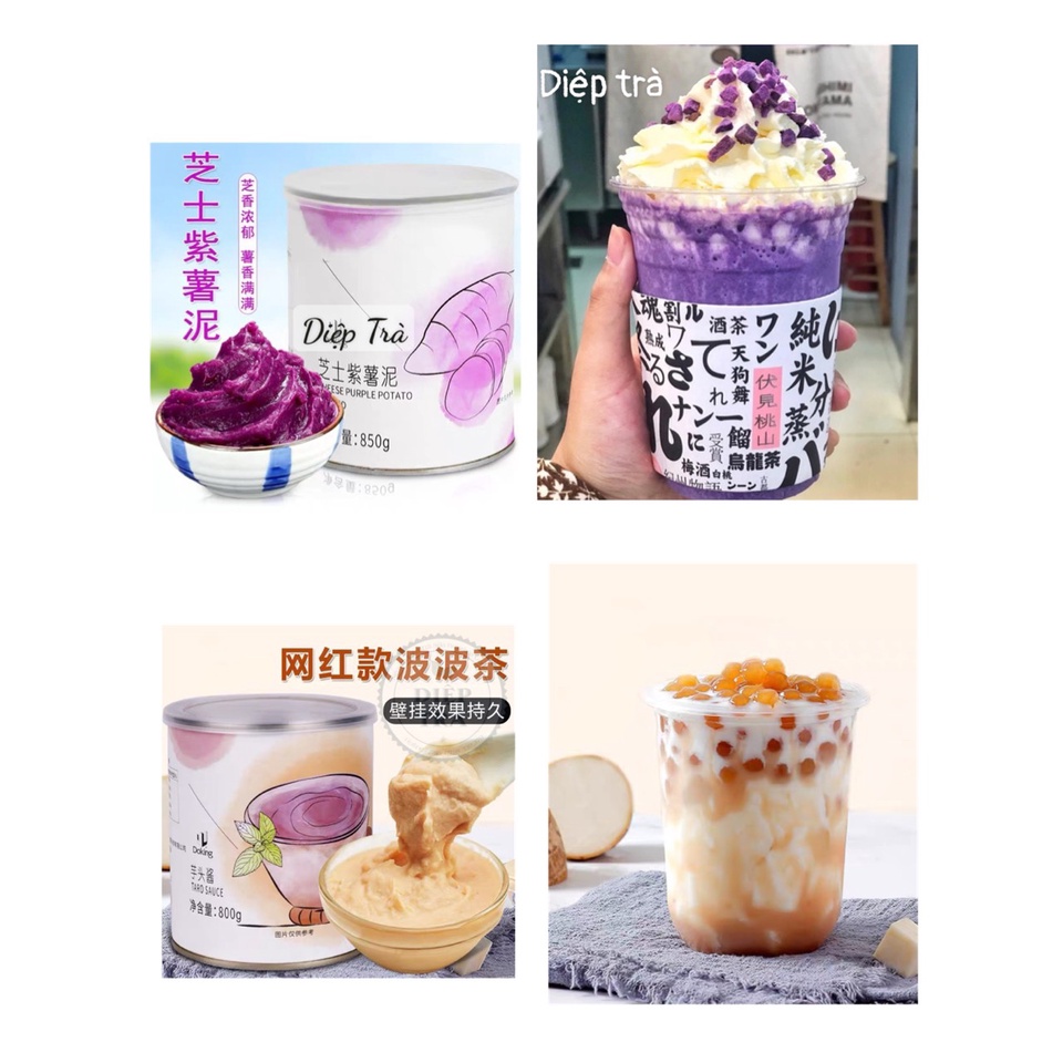 Sốt khoai Doking (Khoai môn/ Khoai lang tím) - Dòng sốt sệt có thể bám, quét thành cốc | BigBuy360 - bigbuy360.vn
