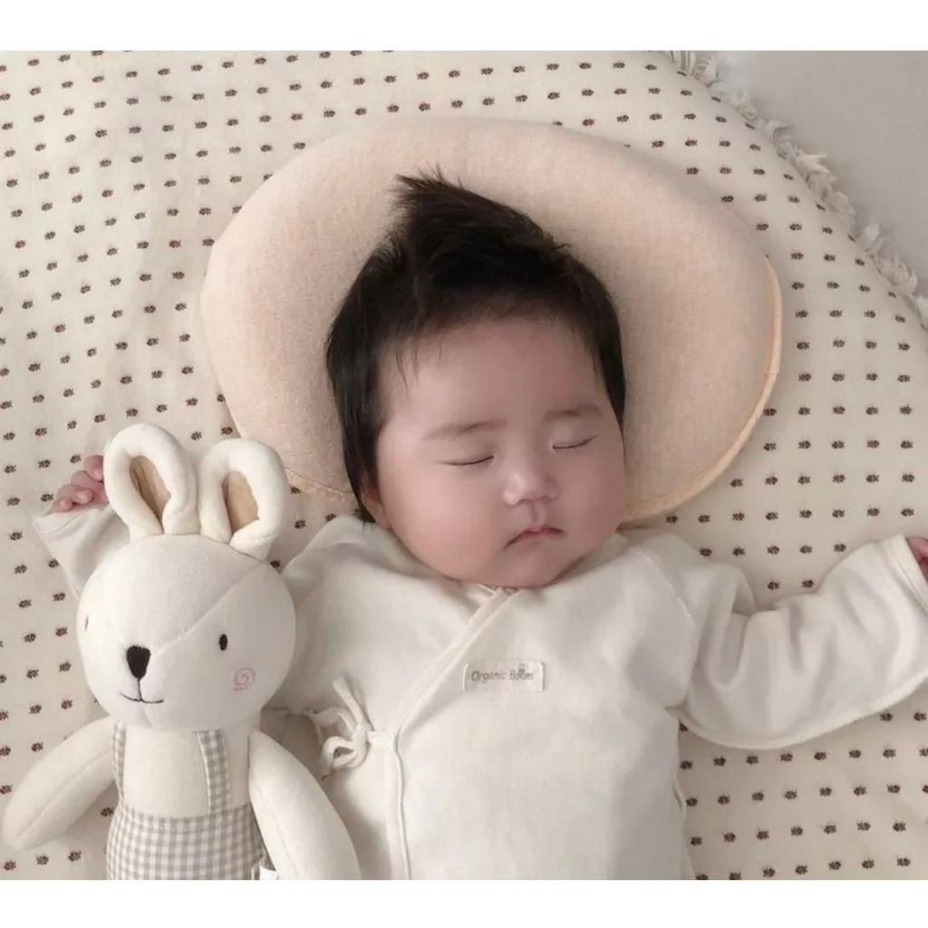 Thỏ bông yếm kẻ siêu xinh cho bé