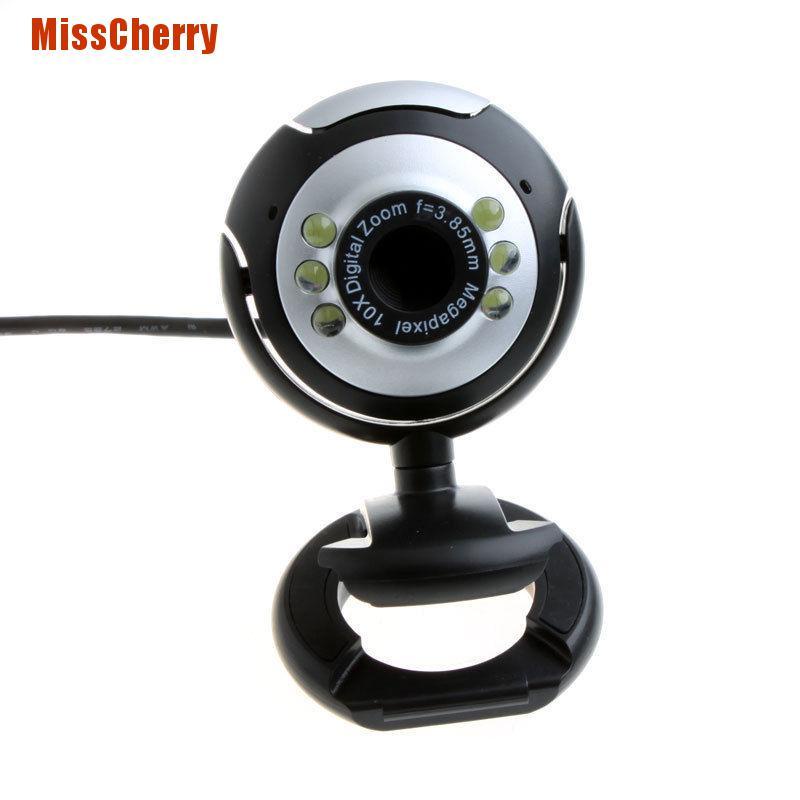 Webcam 6 Đèn Led Hd Usb 2.0 50.0m Kèm Mic Cho Máy Tính | BigBuy360 - bigbuy360.vn