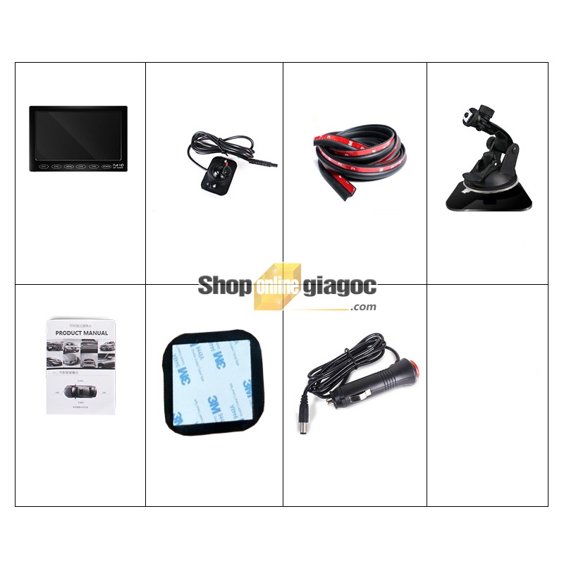 OTNKT Bộ Camera Cập Lề Kèm Màn Hình Phím Cảm Ứng 7 Inch 1020x600P