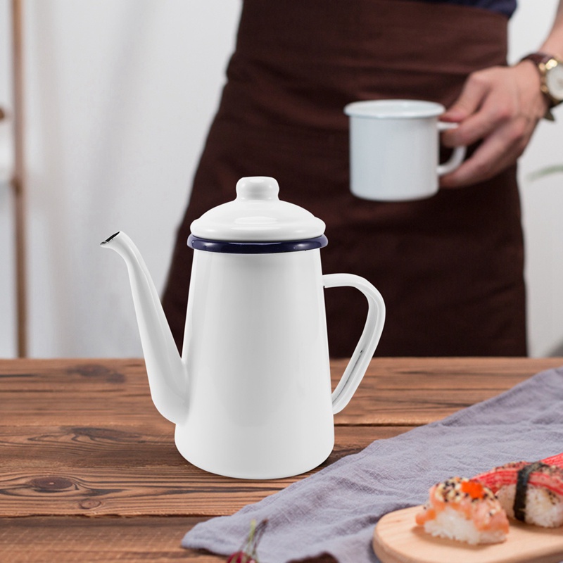 Ấm trà tráng men 1.1L