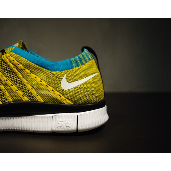 GIÀY THỂ THAO FREE FLYKNIT 5.0 YELLOW GRAY WHITE MESH FABRIC MEN | BigBuy360 - bigbuy360.vn