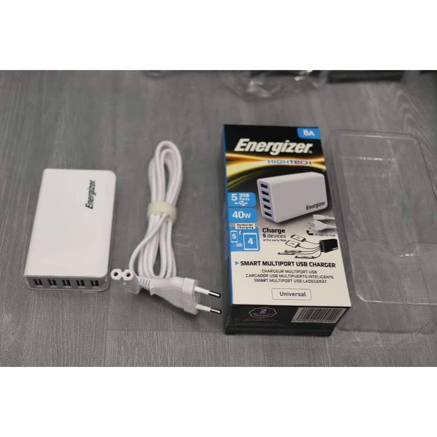 Sạc 8A 40W Energizer 5 cổng new fullbox