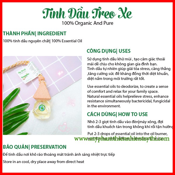 Tinh Dầu Treo Xe Oải Hương