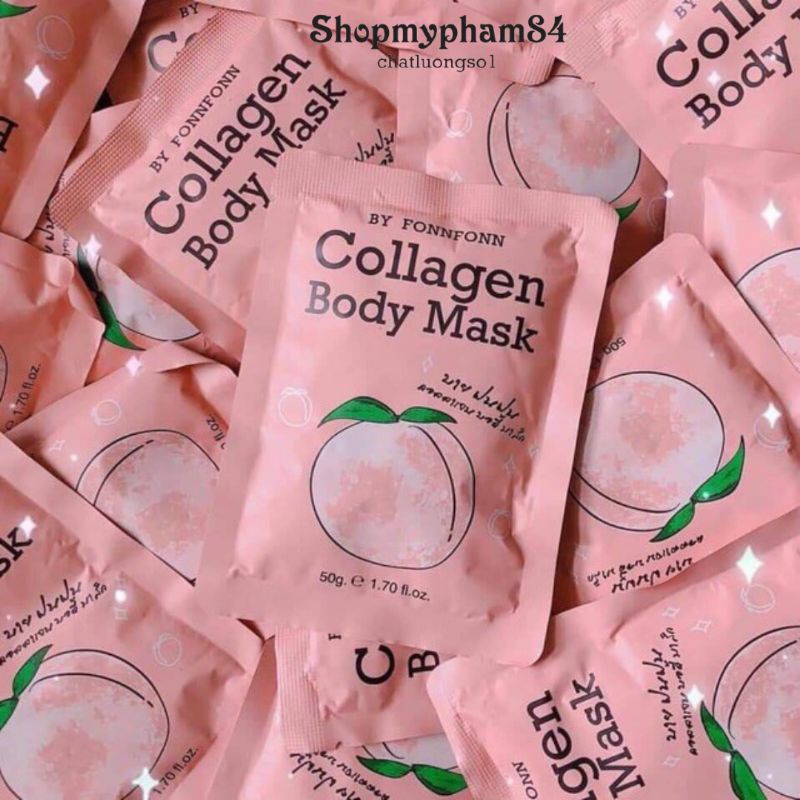 Ủ Trắng Trái Đào Mask Look PEACH, Collagen 50g Thái Lan Chính Hãng