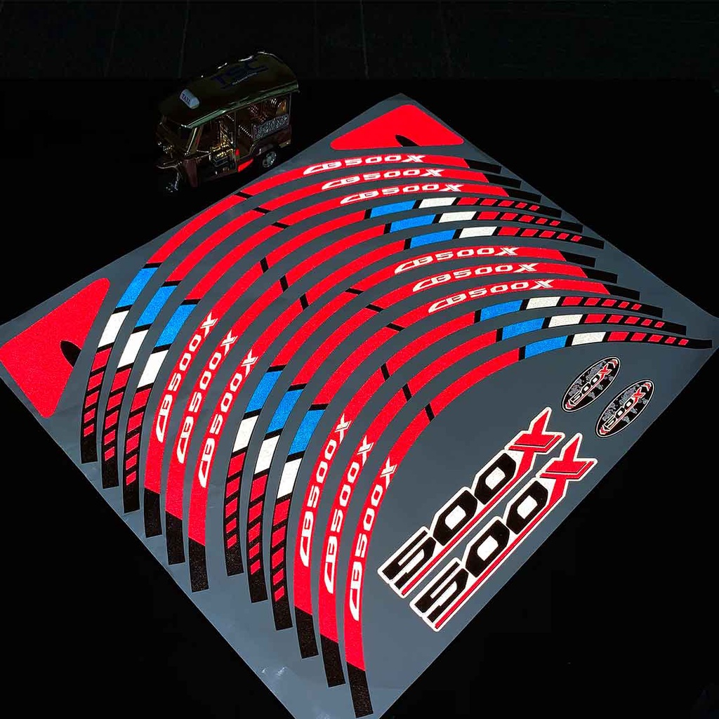 Miếng Dán Phản Quang 3m Chống Thấm Nước Trang Trí Bánh Xe Mô Tô Honda Cb500X Cb 500x