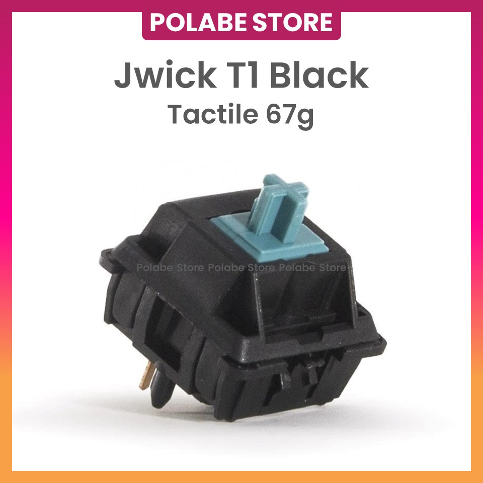 Jwick T1 Black Switch Tactile Switch JWK T1 Black Jwick T1 Tactile JWK T1 Tactile Công Tắc Bàn Phím Cơ - Polabe Store