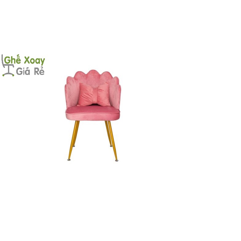 GHẾ CAFE MUSSEL410A CHÂN SẮT NỆM VẢI NHUNG