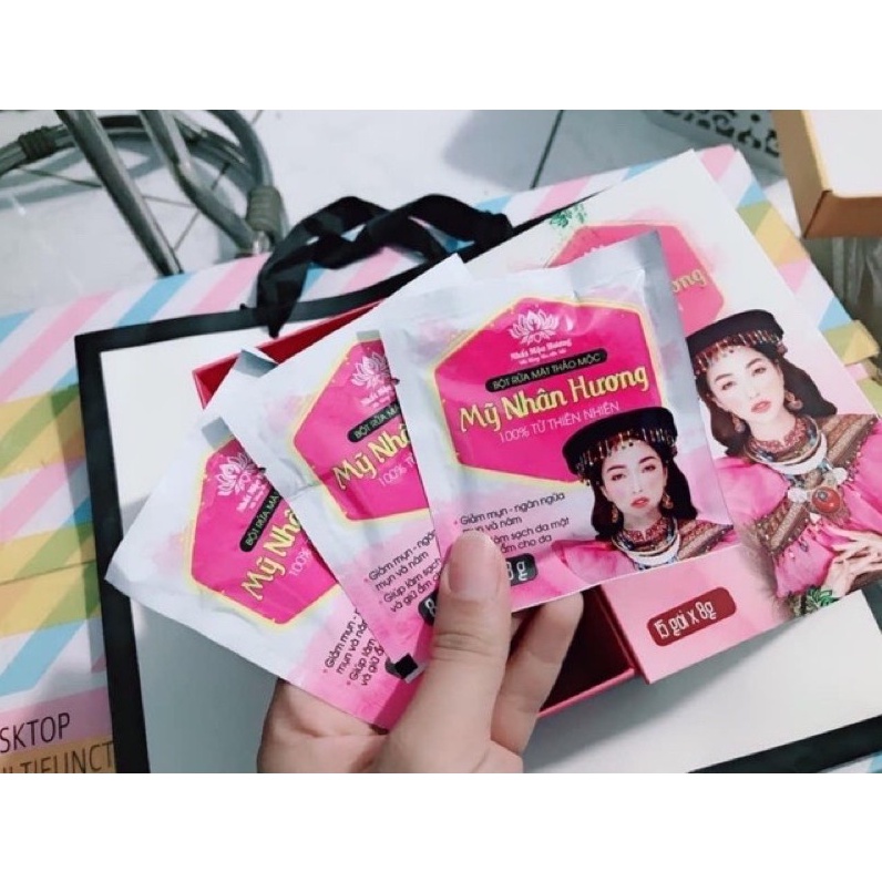 [Lẻ 1 gói] Bột Rửa Mặt Mỹ Nhân Hương - Bột Rửa Mặt Thảo Mộc Nhất Mộc Hương 8gr | BigBuy360 - bigbuy360.vn