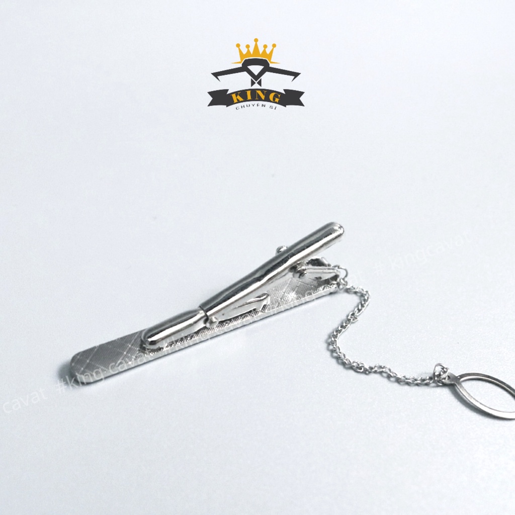 Kẹp cà vạt KING Kẹp caravat nam chất hợp kim loại trắng sáng bền sang trọng nhiều mẫu mã đẹp giá rẻ