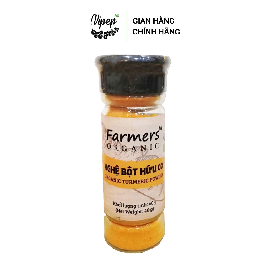 Tinh bột nghệ hữu cơ nguyên chất FarmersOrganic 40g - Dùng làm đẹp, làm gia vị nấu ăn, tốt cho sức khỏe