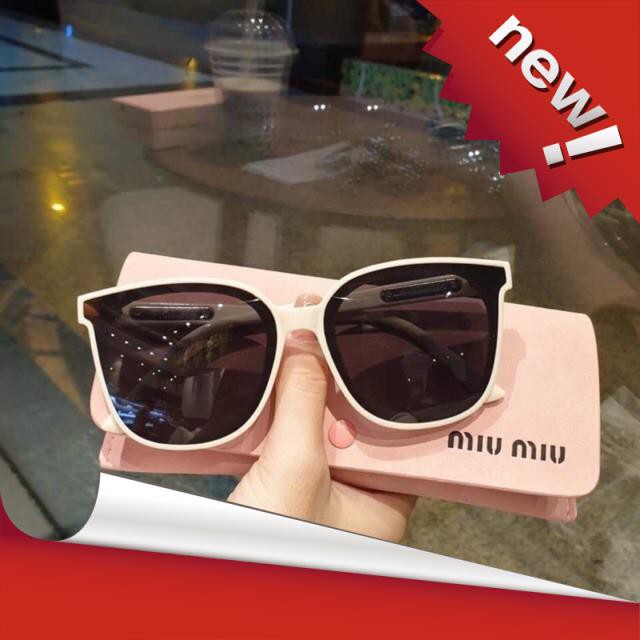 [ Hàng Hot ] Gọng Kính Mát Nữ Bản To Thời Trang Nhiều Màu 9107 - Kính Râm Nữ Chính Hãng Trang nâu Eyewear