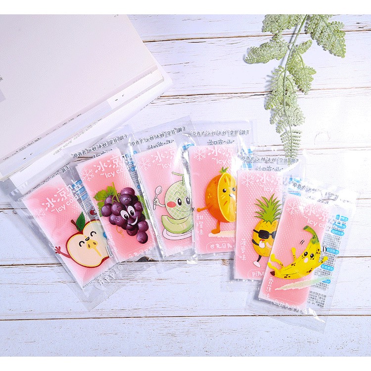 10 Miếng Dán Làm Mát Giảm Nhiệt ( Hương Hoa Qủa )