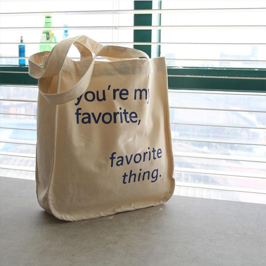 Túi tote Vải  canvas mềm Đẹp Cực Hot có khóa miệng,túi tote FAVORITE THING hàn Quốc tặng quà xinh