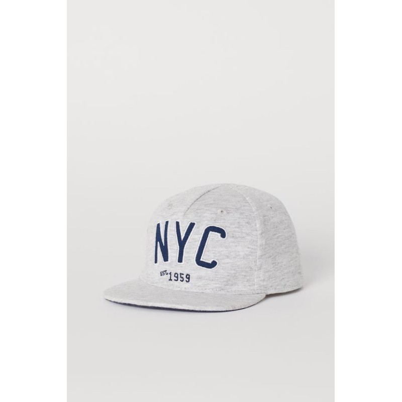 Snapback xám NYC H&M